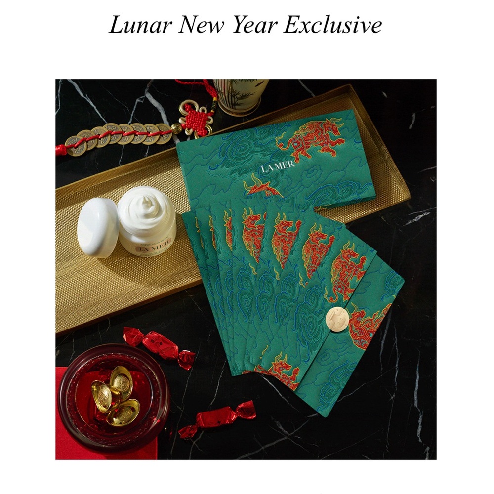 NEW La Mer Lunar New Year Gift Set Three Packs Of Envelopes from 2021 the OX 🐂